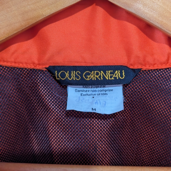 Louis Garneau Orange Abstract Windbreaker Cycling Jacket - Picture 2 of 5